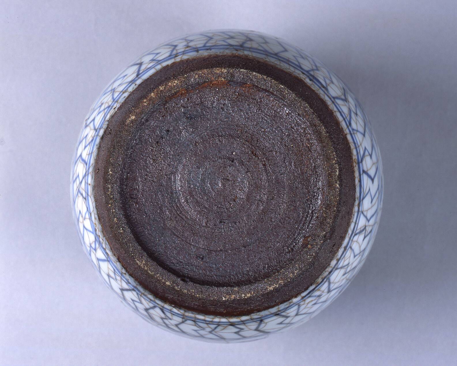 伊万里焼 染付遊童文水指