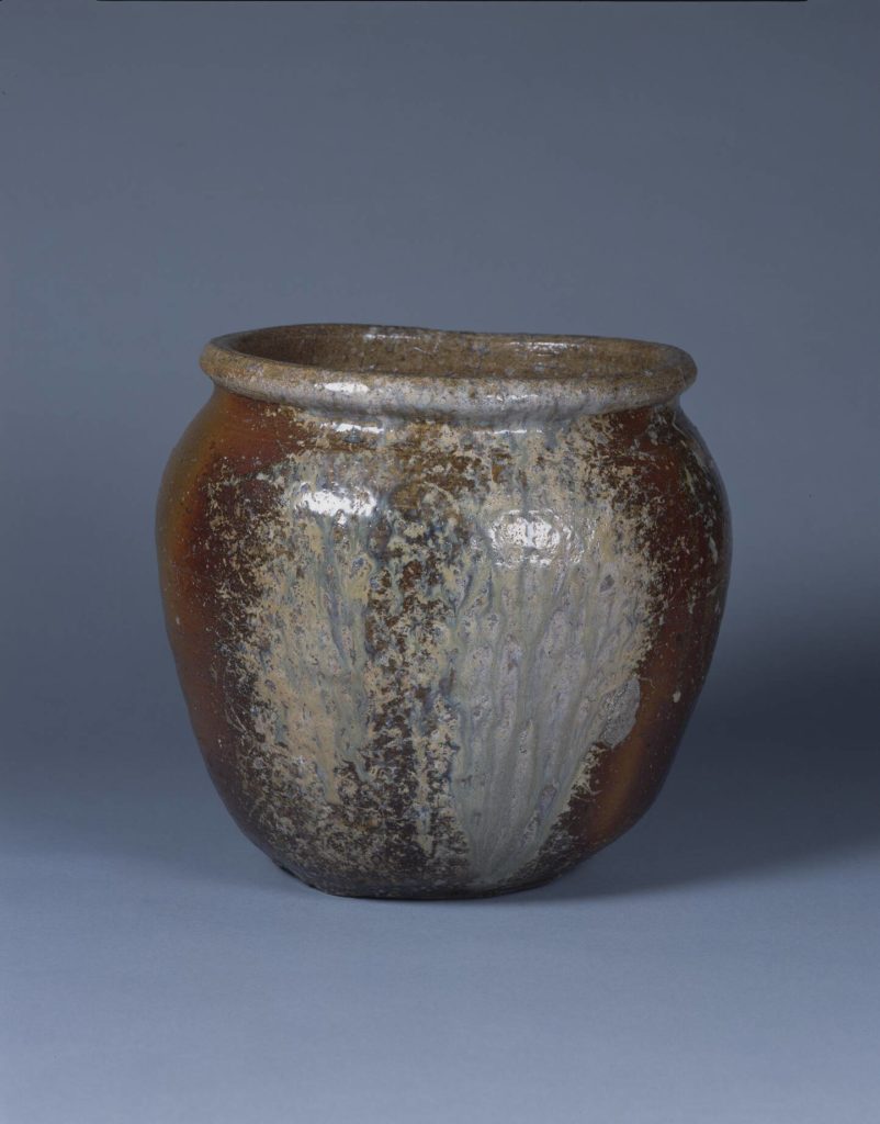 丹波焼　赤土部灰釉甕　大壺 時代物 骨董品アンティーク 赤土部灰釉甕 – 兵庫陶芸美術館 収蔵品データベース